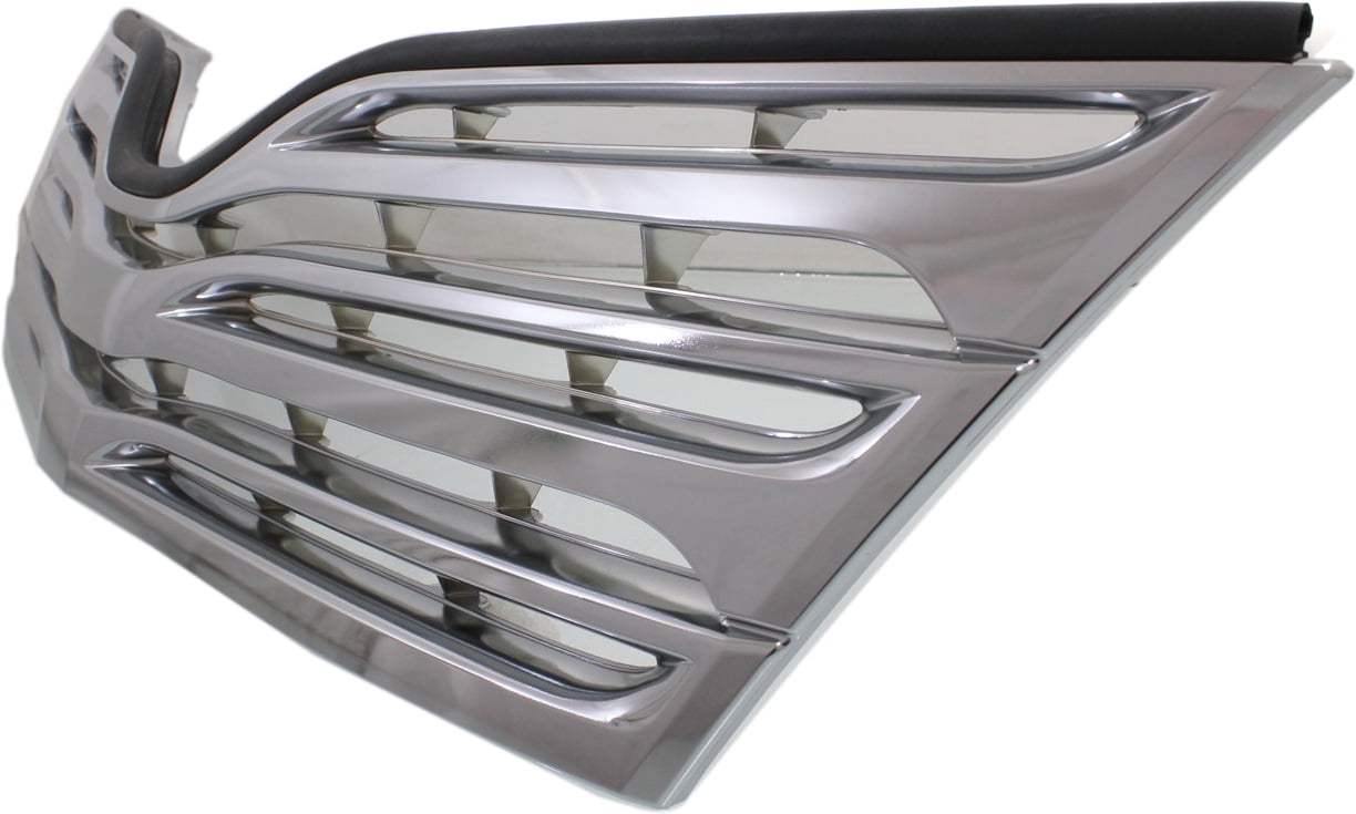 Grille Assembly Compatible With 2009-2012 Toyota Venza Chrome Shell and Insert