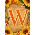 thumbnail image 2 of America Forever Sunflower Monogram House Flag Letter W 28 x 40 inches Double Sided, Summer Spring Floral Flower Sunflowers Seasonal Outdoor Decor, Holiday Outside Yard Decorations, 2 of 5