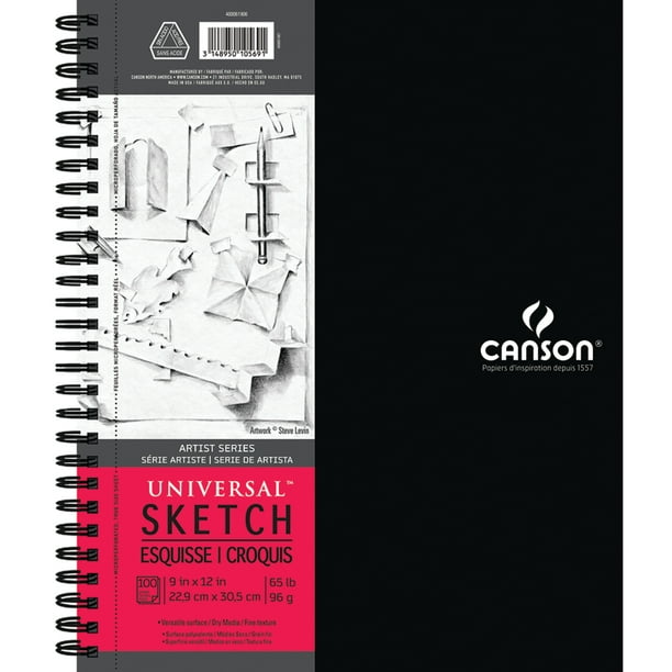 Canson Artist Series Sketch Pad, 9in x 12in, 60 Sheets/Pad