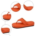 thumbnail image 6 of Rokment Platform Flip Flops Dress Sandals for Women 2026 Fashion Casual Leather Thick Sole Cushioned Slip on Thongs Beach Summer Comfort Walking Flat Slippers Red Size 7.5, 6 of 9