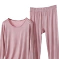 thumbnail image 5 of Censtreet Women’s Pajamas Set Long Sleeve Sleepwear with Long Pants Soft Modal Loungewear Pj Set, 5 of 5