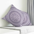 thumbnail image 3 of Purple Boho Pillow Covers 24x24 Inch Decorative Throw Pillow Cover, Mantoro Flower Modern Abstract Bohemian Floral Sofa Pillowcases Accent Cushion Case Home Decor Bedroom Living Room, 3 of 6