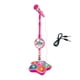 thumbnail image 2 of Micrófono de karaoke para niños con soporte | Juguete musical ajustable con luces intermitentes y sonidos de batería | Conexión MP3 para reproducción de música | Regalo de cumpleaños para niñ, 2 of 3