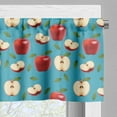 thumbnail image 3 of Ambesonne Fruits Window Valance, Red Delicious Apples Motif, 54" X 12", Cream Blue and Ruby, 3 of 5