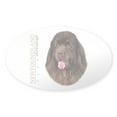 thumbnail image 1 of CafePress - Brown Newfoundland - Sticker (Oval), 1 of 1
