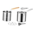 thumbnail image 4 of Deep Frying Pot with Lids with Basket Japanese Tempura Frying Pot Kitchen Frying With Brush, 4 of 9