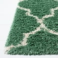 thumbnail image 3 of SAFAVIEH Venus Shag Waverly Trellis Runner Rug, Green/Ivory, 2'2" x 8', 3 of 8