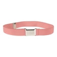 thumbnail image 3 of Ceinture pour Tout-Petits Élastique Ajustable Extensible Ceintures Unisexes Boucle Carrée Argentée, 3 of 4