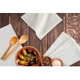 thumbnail image 3 of Fingercraft Cloth Napkins, 100% Linen Table Napkins, 20 in x 20 in, Set of 6, Grey, 3 of 9