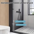 thumbnail image 4 of Foldable Magnetic Bathroom Curtain Waterproof Bathtub Curtain with 14 Hooks Privacy Bathroom Divider, 4 of 9