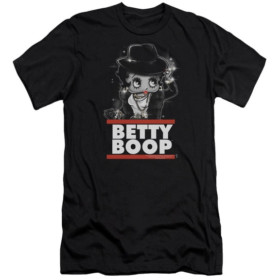 Betty Boop Bling Bling Boop S/S Adult 30/1 T-Shirt Black