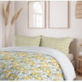 thumbnail image 6 of Ambesonne Nature Duvet Cover Sets, Daffodils and Meadow Flowers, 2-King, Earth Yellow Green and White, 6 of 7
