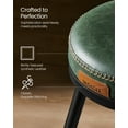 thumbnail image 4 of VASAGLE EKHO Collection - Bar Stools Set of 2, Counter Height Swivel Bar Stools with Back, Synthetic Leather with Stitching Forest Green, 4 of 7