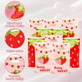 thumbnail image 3 of 9.8"x 6.3" Plastic Candy Gift Favor Bags,TGY 60 pack Party Favor Bags,Strawberry Goodie Gift Bag with Handles,Party Gift Bag for Kids Birthday Wedding Baby Shower Spring Summer Party, 3 of 7