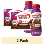 (2 pack) Premier Protein Shake, Chocolate, 30g Protein, 11.5 fl oz, 12 Ct