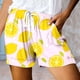 thumbnail image 1 of MKLEKYY Pantalones Cortos Deportivos de Cintura Alta con Cordones y Bolsillos Estampados Informales para Mujer, 1 of 3