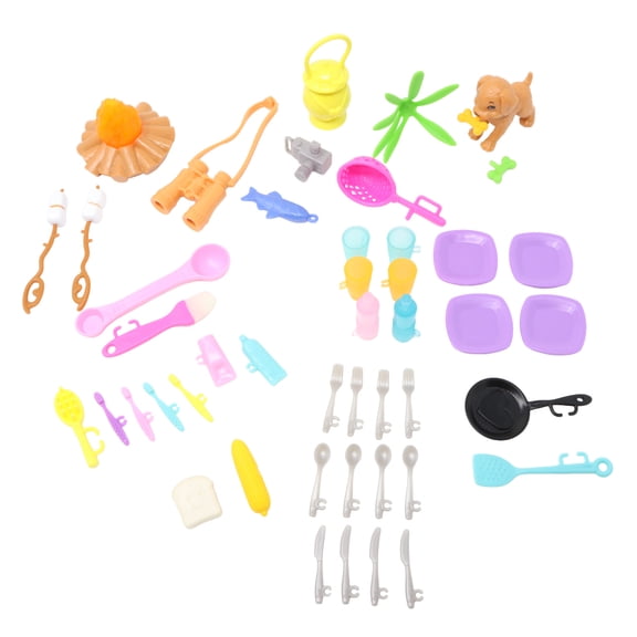 Replacement Parts for Collectible Barbie Dream Camper Camping Playset HRJ78 - Replacement Bag of Accessories