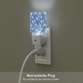 thumbnail image 5 of Honeii whiet Snowflake blue background Print LED Night Light with Light Sensor, Night Lights Plug Into Wall,Ideal for Bedrooms and Hallways-UK, 5 of 7