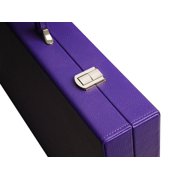 Silverman & Co. 19-inch Premium Backgammon Set - Large - Purple