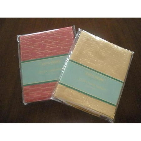 

Tapestry Trading LJC1104-1717-4PKG Goldthread Fabric Napkins Set- Gold