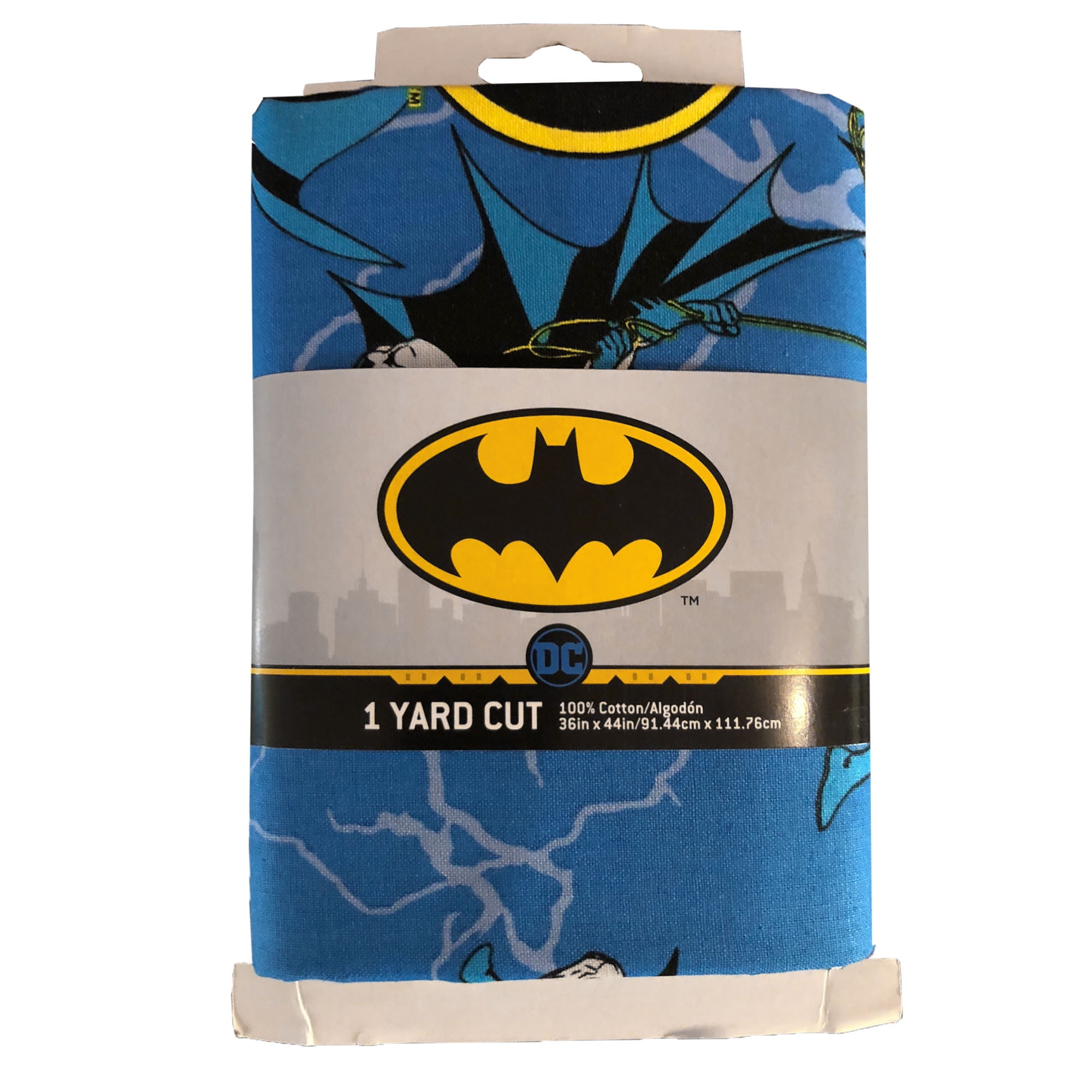Batman Logo Fabric dressmaking and crafting DC Comics Licensed Cotton For quilting