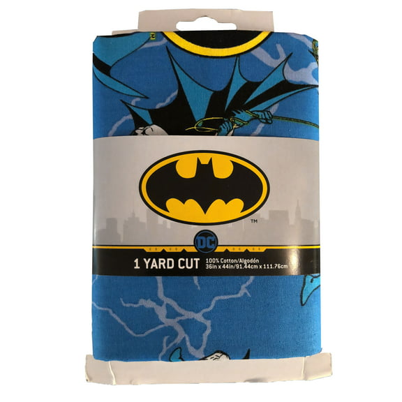 DC Comics Batman 100% Cotton Quilting Fabric, 44" x 1 yard
