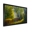 thumbnail image 2 of Designart 'Sunrise Glow Through The Birches II' Lake House Framed Art Print, 2 of 4