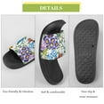 thumbnail image 7 of GZHJMY Stylish Slides for Women Men, Colourful Flower Bush Bird Soft Flexible Slip-on Sandals Slippers, 7 of 7