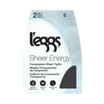 thumbnail image 2 of L'eggs Sheer Energy Medium Leg Support Control Top Sheer Tights Women's Reinforced Toe, 2 Pair, 2 of 9