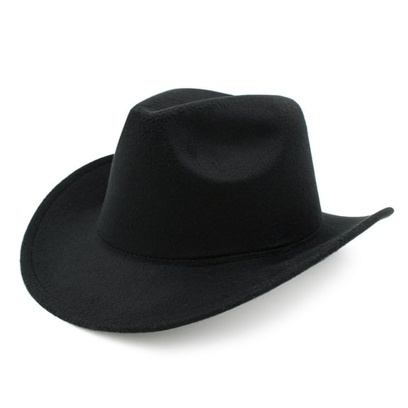 Men Women Classic Solid Color Felt Fedora Panama Cowgirl Cowboy Hat