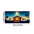 thumbnail image 3 of Trovenix Christmas Garage Door Large Festive Holiday Background Flag Decorative Banner For Garage Door Outdoor Indoor Home Party Holiday Decor, 3 of 8