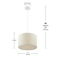 thumbnail image 3 of Novogratz x Globe Stella 1-Light Matte White Constellations Print Pendant Light, 3 of 3