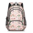 thumbnail image 2 of Princess and Unicorn Pink Pattern Backpack for School, Cute School Bag with Adjustable Shoulder Straps and Padded Back, 16.9"x12.6"x5.9", 2 of 5