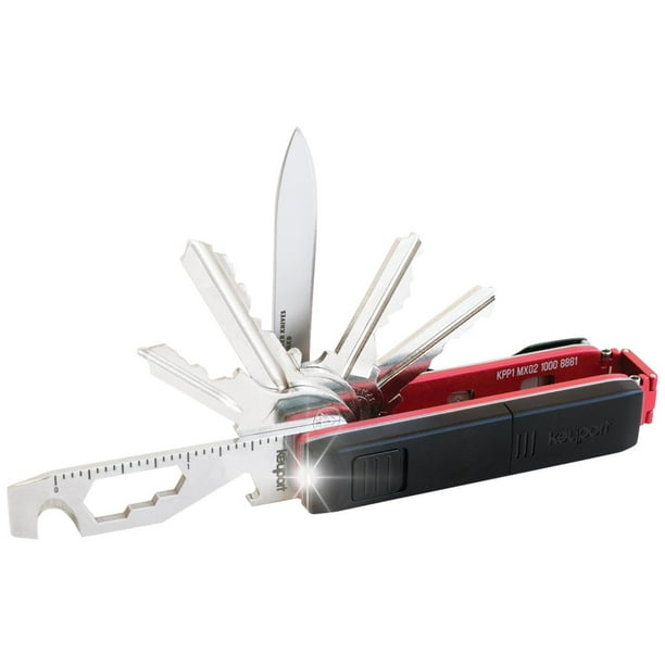 Key Organizer & Modular Swiss Army Keychain MultiTool + Pocketknife