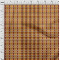 thumbnail image 3 of oneOone Cotton Silk Mustard Yellow Fabric Madras Check Fabric For Sewing Printed Craft Fabric By The Yard 42 Inch Wide, 3 of 4