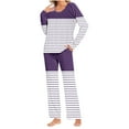 thumbnail image 1 of Rbaofujie Pyjamas d'Été pour Femmes Ensemble de Pyjama Dégradé Imprimé Décontracté Haut Pantalon Mignon, 1 of 6