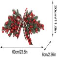 thumbnail image 3 of EWASWON Christmas Christmas Wreath with Red Berries - 2025 Festive Holiday Door Decor, Durable Indoor Outdoor Hanging Wreath for Home, 3 of 9
