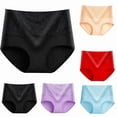 thumbnail image 4 of Sakmal Panties for Women Pack Plus Size Full Coverage Briefs Cotton Panties Comfort Black Womens Underwear L,5-Pack, 4 of 5