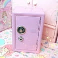 thumbnail image 5 of 2X Kids Money Banks, Money Box Gift Safe Case Password with Key Metal Money Box Storage Bedroom Locker Home Ornament, 5 of 5