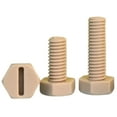 thumbnail image 3 of 2 pcs Beige Nylon slotted external hexagon bolts M4x6mm., 3 of 4