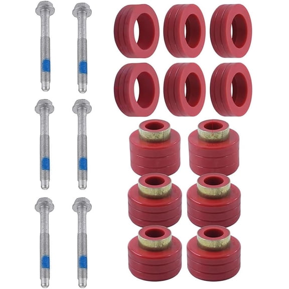 Body Cab Mount Bushings & Bolts Kit for 1988–1998 Chevy GMC C/K 1500 2500 Std Cab Pos 1 2 3