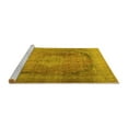 thumbnail image 2 of Ahgly Company Machine Washable Indoor Rectangle Persian Yellow Traditional Area Rugs, 2' x 5', 2 of 4