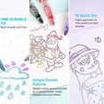 thumbnail image 5 of 36 Colors Double Line Outliner Markers, Coloring Lightstick Graffiti Pens Paint Acrylic Markers Dual Brush, Shimmer Doodle Outline Pens Art Crafts Gift Greeting Card Christmas Stocking Stuffers(, 5 of 7