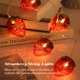 thumbnail image 3 of 6.5FT 10LED Strawberry String Lights Luces de hadas decorativas navideñas LED TFixol  luces de cadena, 3 of 7