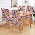 thumbnail image 2 of Yayeee 4 Pack Dining Chair Covers Stretch Parson Chairs Slipcovers Seat Protector, Colorful Flowers Pattern, 2 of 6