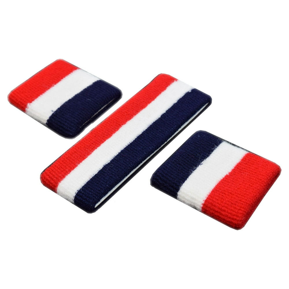 Sports Bands Head Band Wrist Bands Sweatbands 1 Set 3Piece in 5 styles