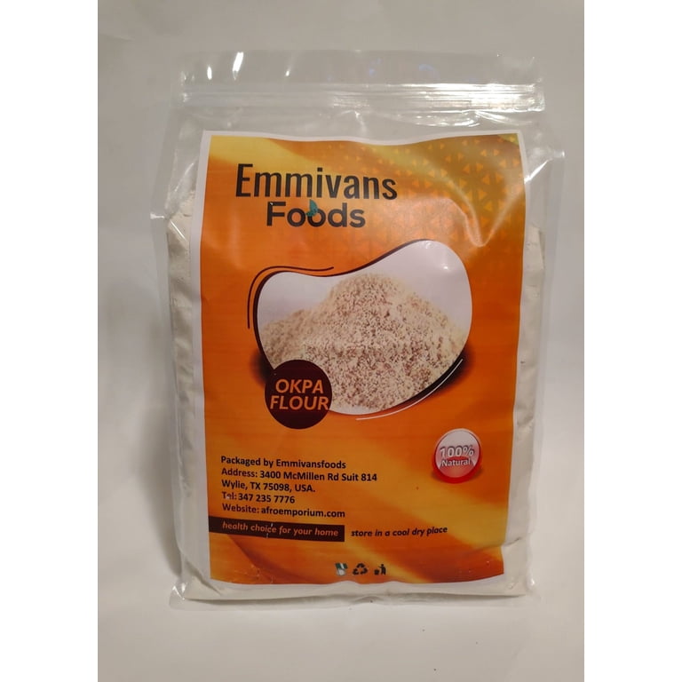 Okpa Flour 1LB - 100% Natural Ground Bambara Nut Flour (No Stones, No Weevil)