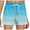 Sky Blue, variant on Zekutng Women's Shorts High Waist Non Stretch Printed Casual Shorts,Sizes S-3XL