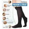 thumbnail image 3 of SNUG360 Compression Socks for Women & Men, 15-20 mmHg - Knee High, Closed Toe, 3 of 6