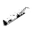 thumbnail image 1 of davian Car Body Side Sticker Easy to Use PETG RV Decal for SUV Cargo Panel Bus Black, 1 of 8